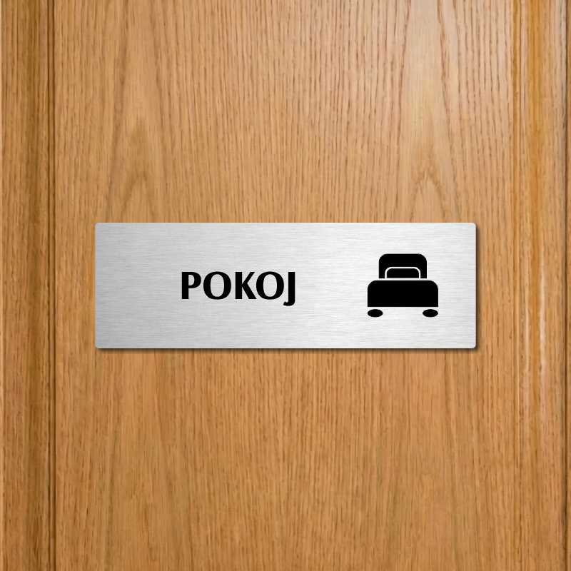 Pokoj, 200x66mm, zlatá popiska s rámečkem